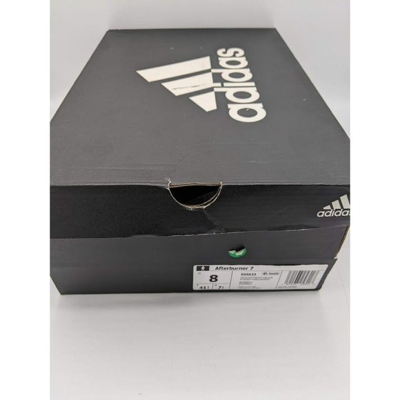 Men\'s adidas Adizero Afterburner 7 Baseball Cleats Size 8 EG5633 Black White NEW